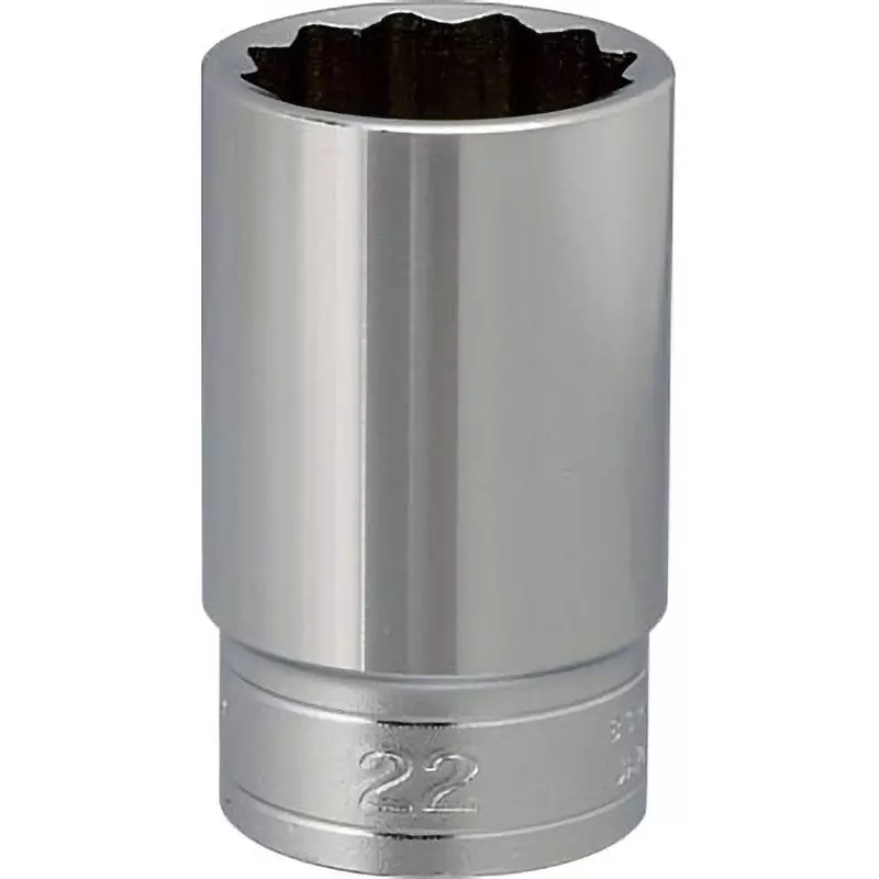 Ktc 12 Corners Semi-Deep Socket 9.5 mm Sq. Drive, B3M-22W
