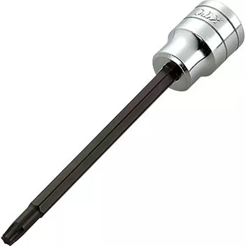 Ktc Long T-TorxBit Socket T45 12.7 mm Sq. Drive 132 mm Length, BT4-T45L