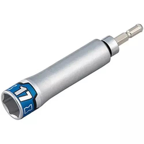 Ktc Impact Driver Socket Bit Long Adapter Type 21 mm 6.35 mm Sq. Drive, BZP63AF-21