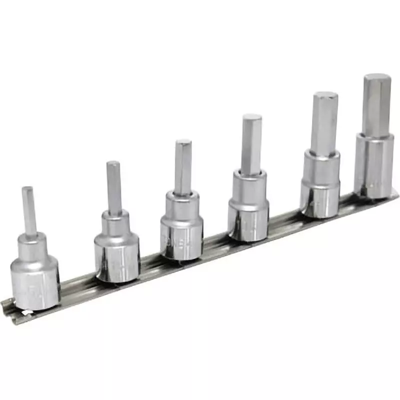 TONE Hexagon Socket Set With Holder 12.7 mm, HH406 (6 Pcs Set)