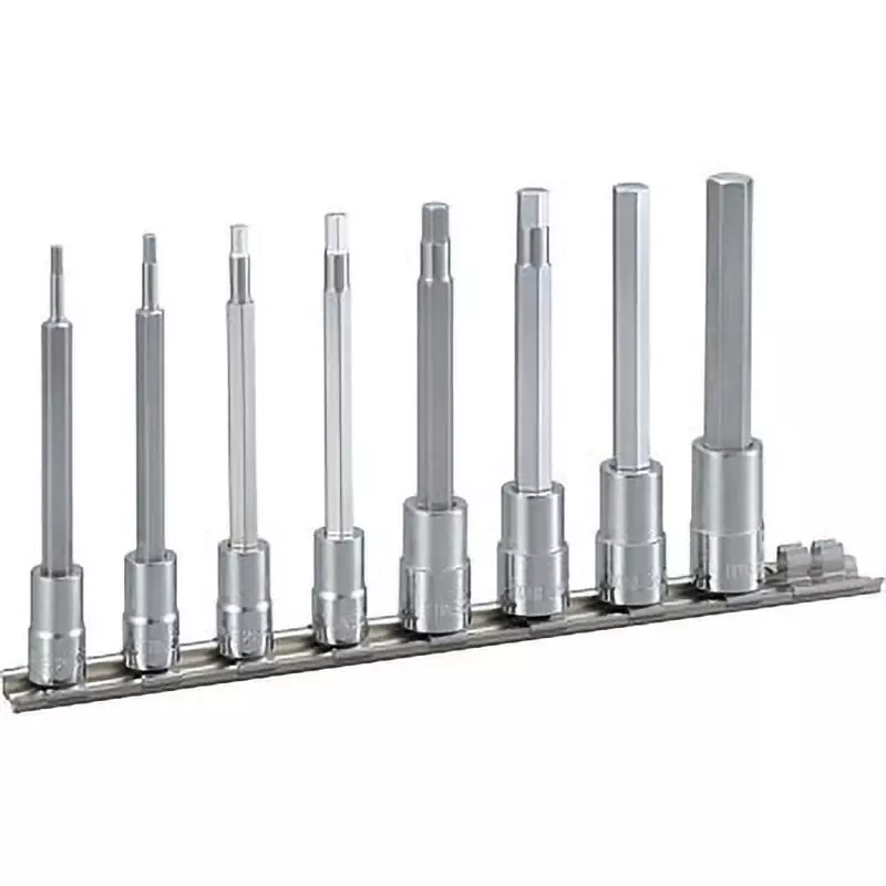 TONE Long Hexagon Socket Set With Holder 2H-2.5L, 03L, 04L, 05L, 06L, 07L, 08L, 10L, HH208L