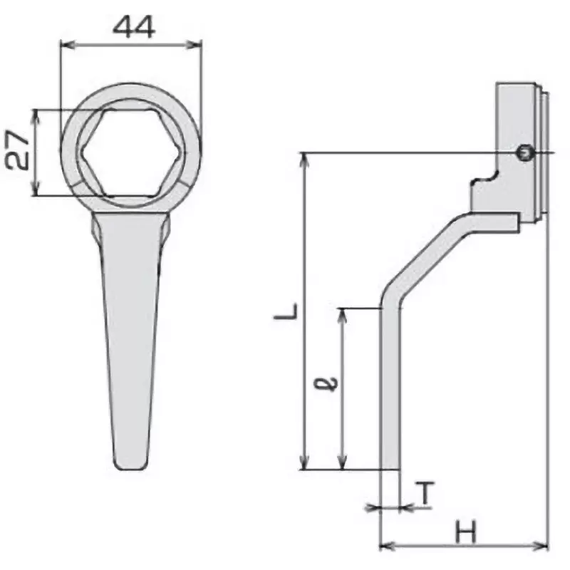 TONE Reaction Force Lever 53 mm Dia. 100 mm Length for CST20, Y07649