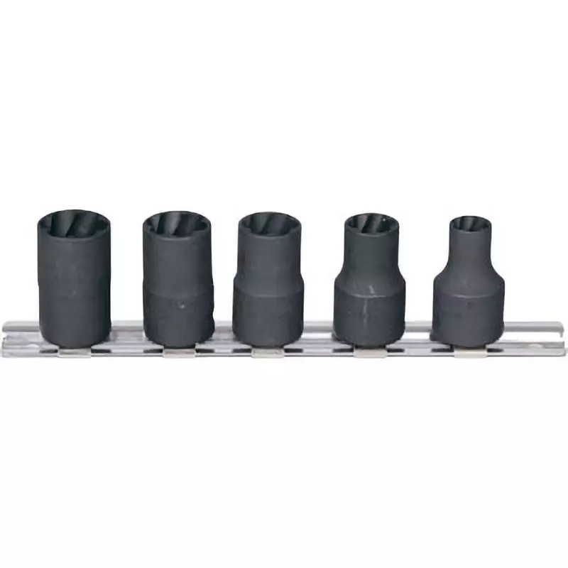 TRUSCO Twisted Socket 9.5 mm Square Drive, TTS3-5SET