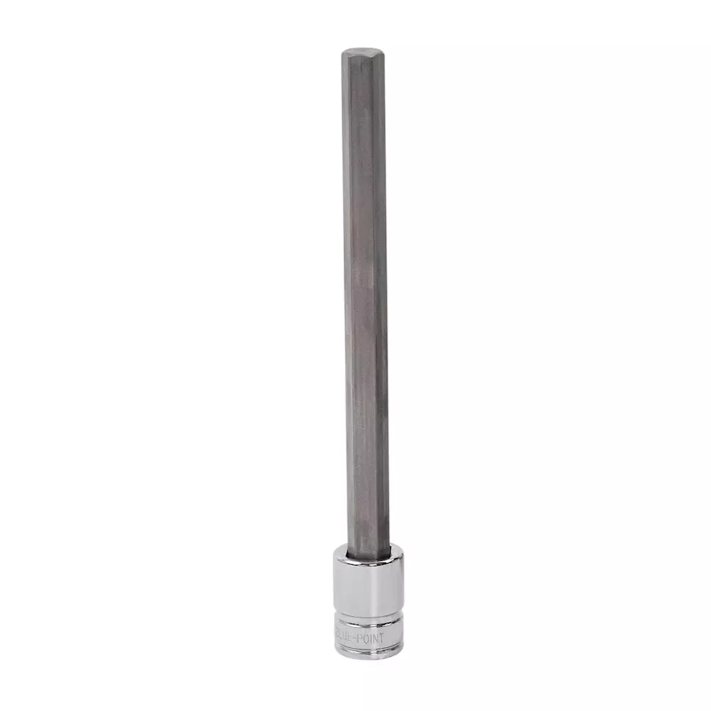 Blue-Point 1/2 inch (12.7 mm) Drive Hex Socket Driver Alloy Steel Body, Size 8 mm and Length 120 mm, BLPH128L120