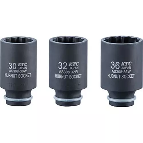 Ktc Hub Nut Socket 36 mm Double Hex12.7 mm Sq. Drive, AS308-36W