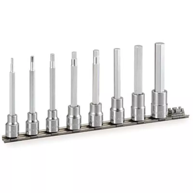 TONE Long Hexagon Socket Set With Holder 9.5 mm, HH308L (8 Pcs Set)