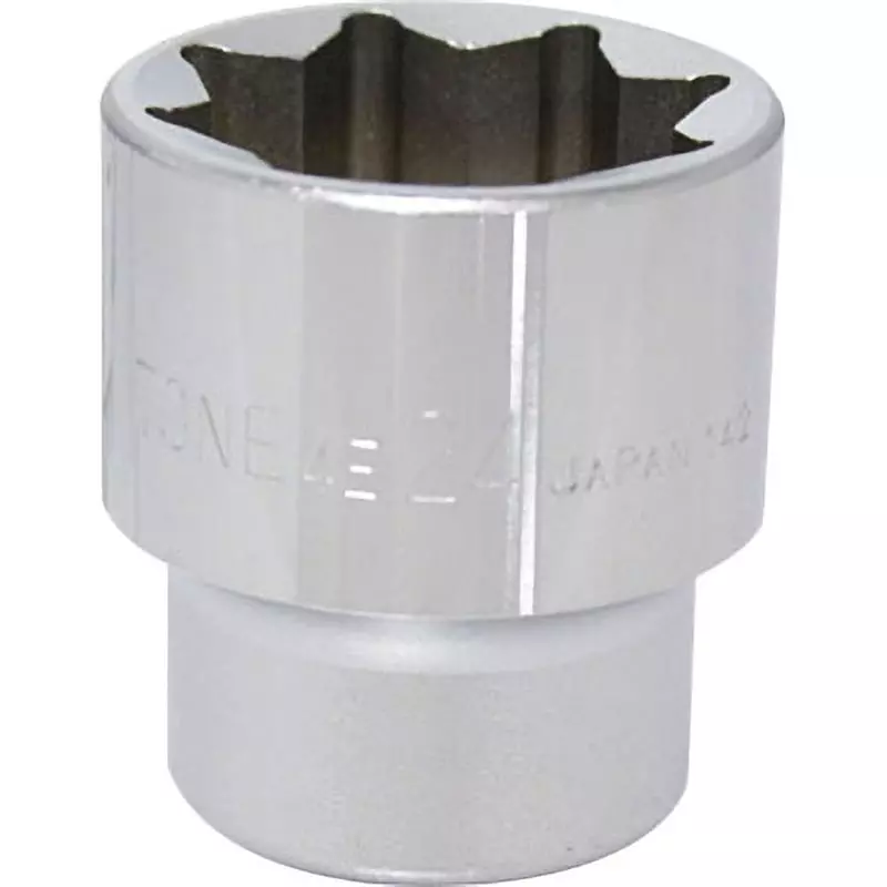 TONE Socket 8 Corners Octagon Type 12.7 mm Square Drive, 4E-24