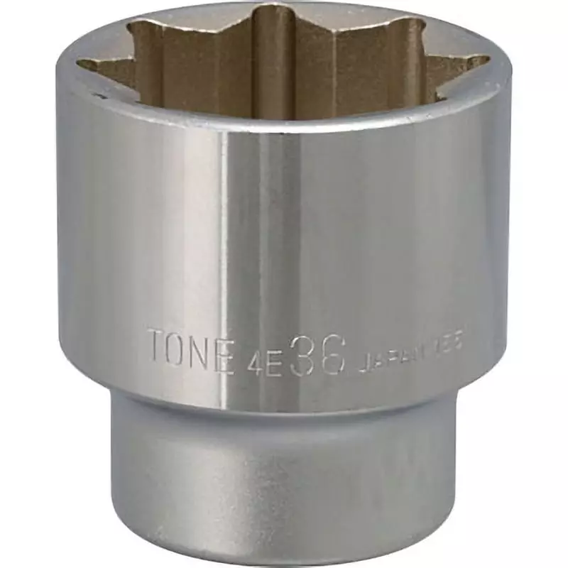 TONE Socket 8 Corners Octagon Type 12.7 mm Square Drive, 4E-36