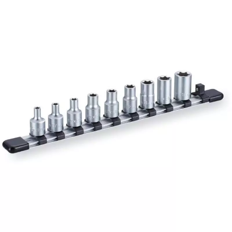 TONE E-Type Torx Socket Set With Holder 9.5 mm, HTXE309