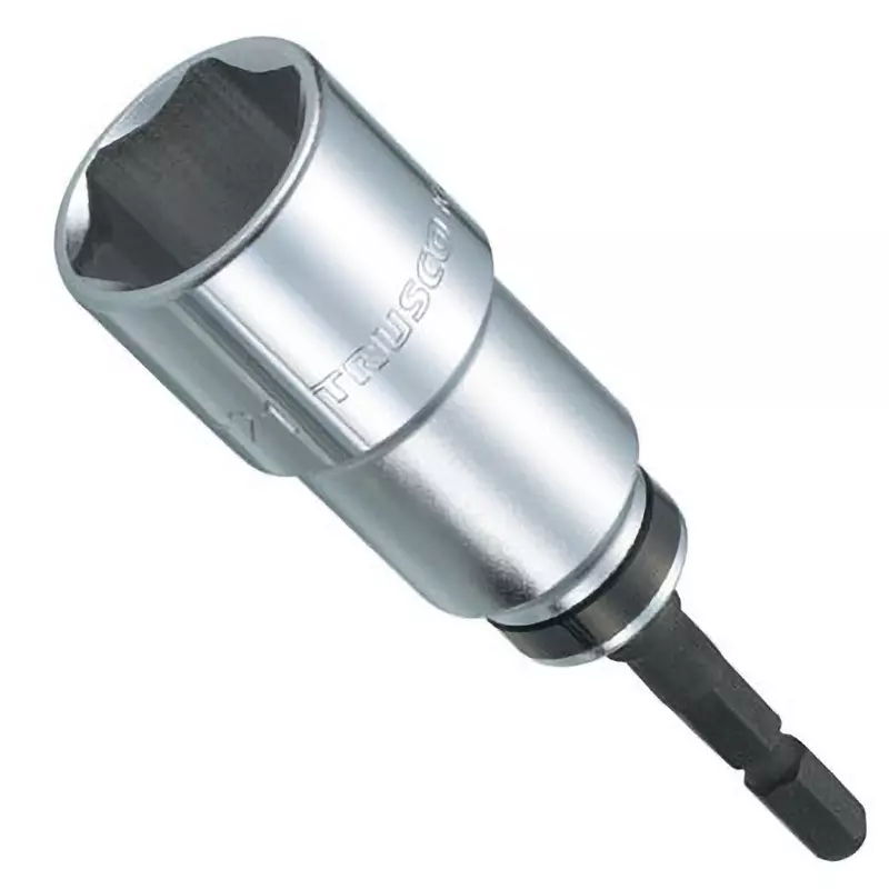 TRUSCO Electric Screwdriver Socket 6.35 mm Shank Dia, TEUF-21