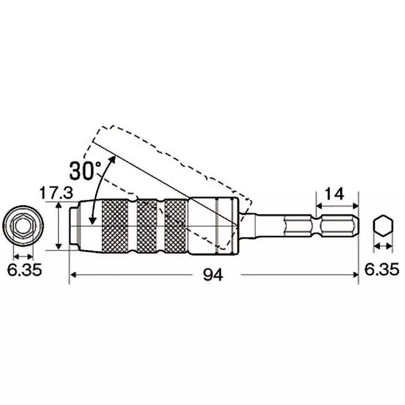 trusco-electric-screwdriver-socket-94-mm-overall-length-teuj-2b