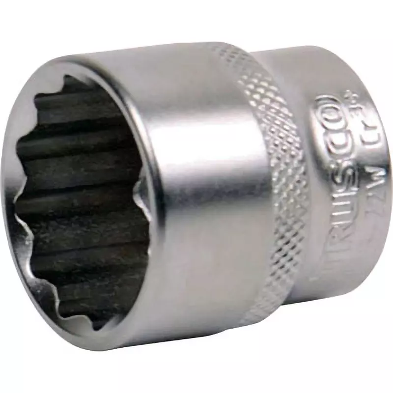 TRUSCO Socket Chrome Vanadium Steel 30 mm Overall Length, TS3-22W