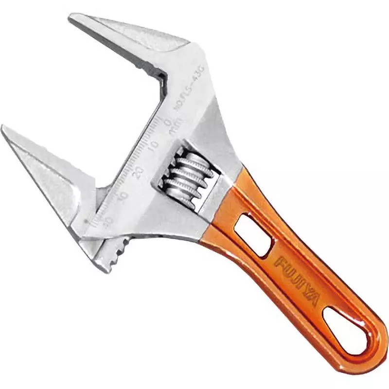 FUJIYA Light Short Monkey Wrench 43 mm Maximum Jaw Opening, FLS-43G-F