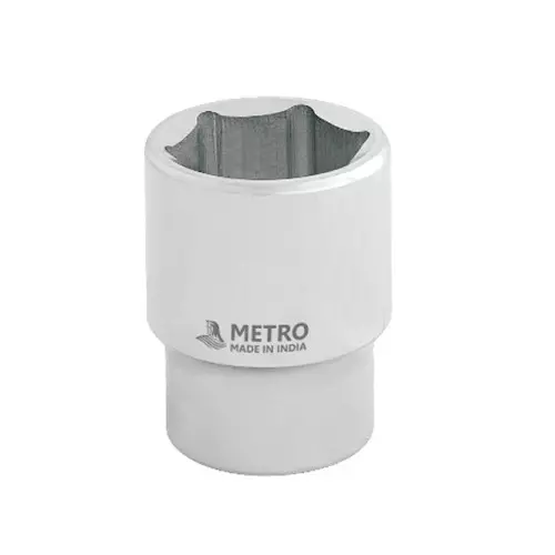 Metro Hexagon Socket Silver 19 mm (3/4 inch) Drive 27 mm Size, S027