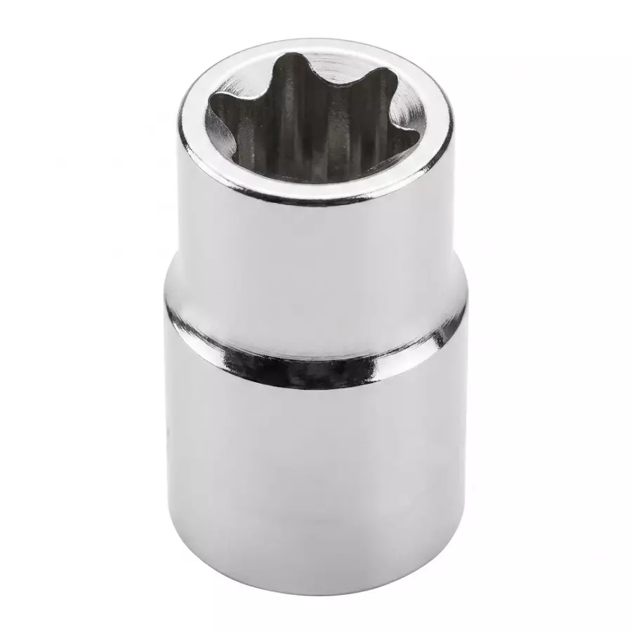 De Neers E Socket Chrome Vanadium Steel 12.7 mm (1/2 inch) Square Drive and 6 mm Size, DN-7021