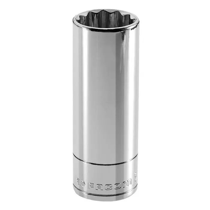 Facom 3/8 inch Drive 10mm Long Socket, 12 point, 55 mm Overall Length, J.10LA