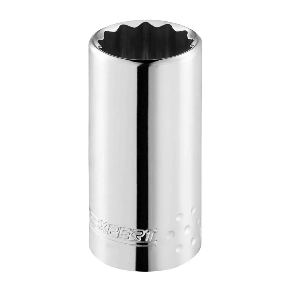 Facom 1/2 inch Drive 17mm Deep Socket, 12 point, 79 mm Overall Length, E117283