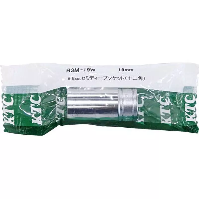 Ktc 12 Corners Semi-Deep Socket 9.5 mm Sq. Drive, B3M-19W