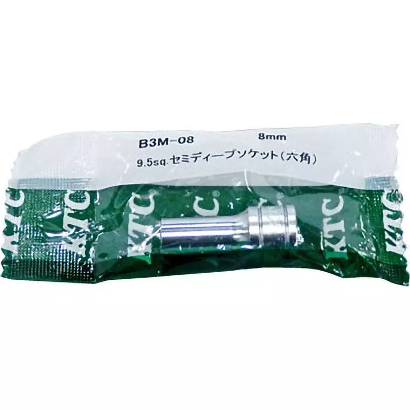 Ktc Hexagon Semi-Deep Socket 9.5 mm Sq. Drive, B3M-08