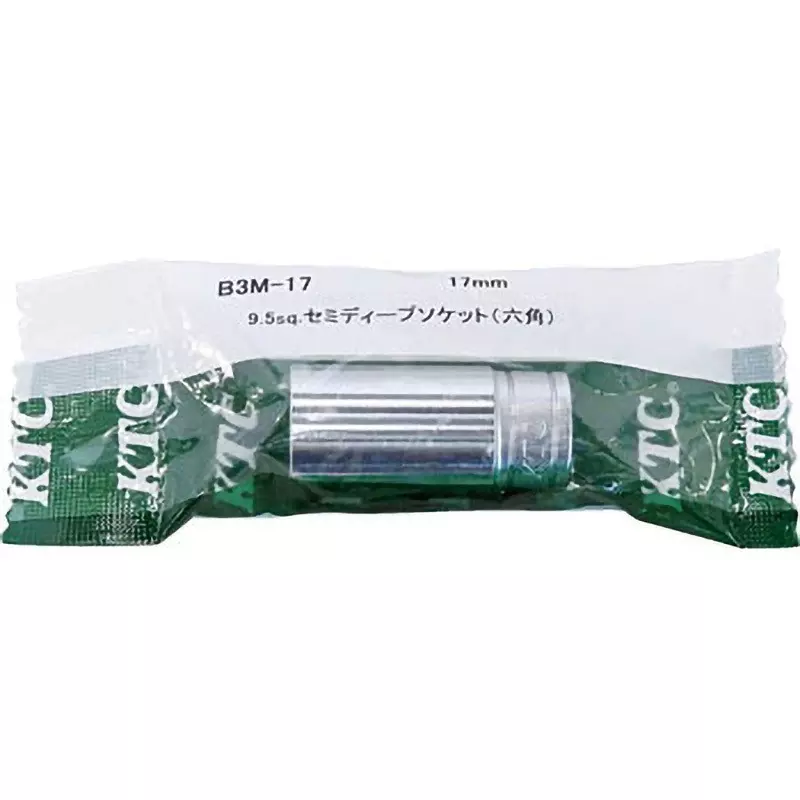 Ktc Hexagon Semi-Deep Socket 9.5 mm Sq. Drive, B3M-17