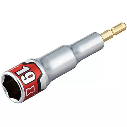Ktc Impact Driver Socket Bit Adapter Type 19 mm 6.35 mm Sq. Drive, BZP63A-19