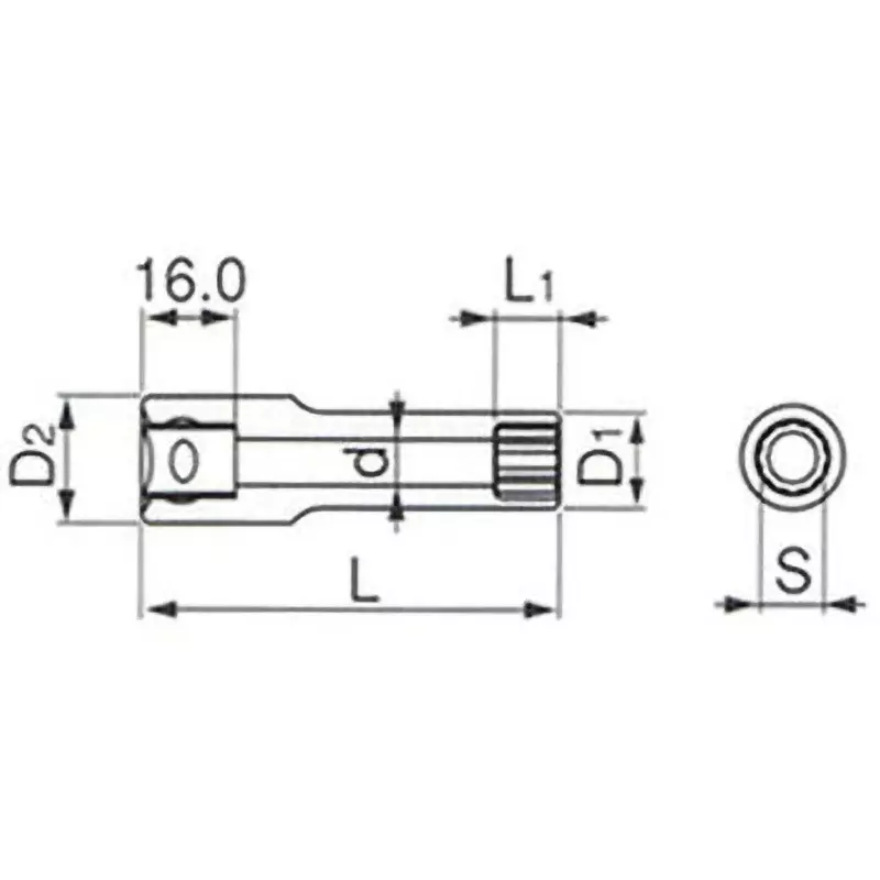 TONE Deep Socket 12 Angles 12.7 mm, 4D-29L