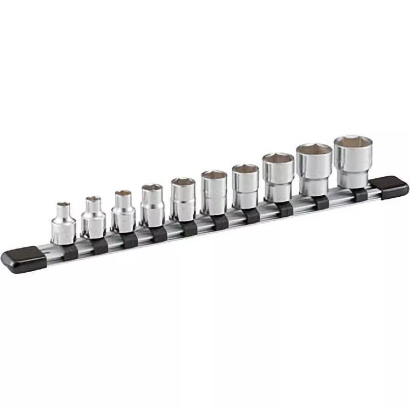 TONE Socket Set 6 Corners, With Holder 9.5 mm, HS310 (10 Pcs Set)