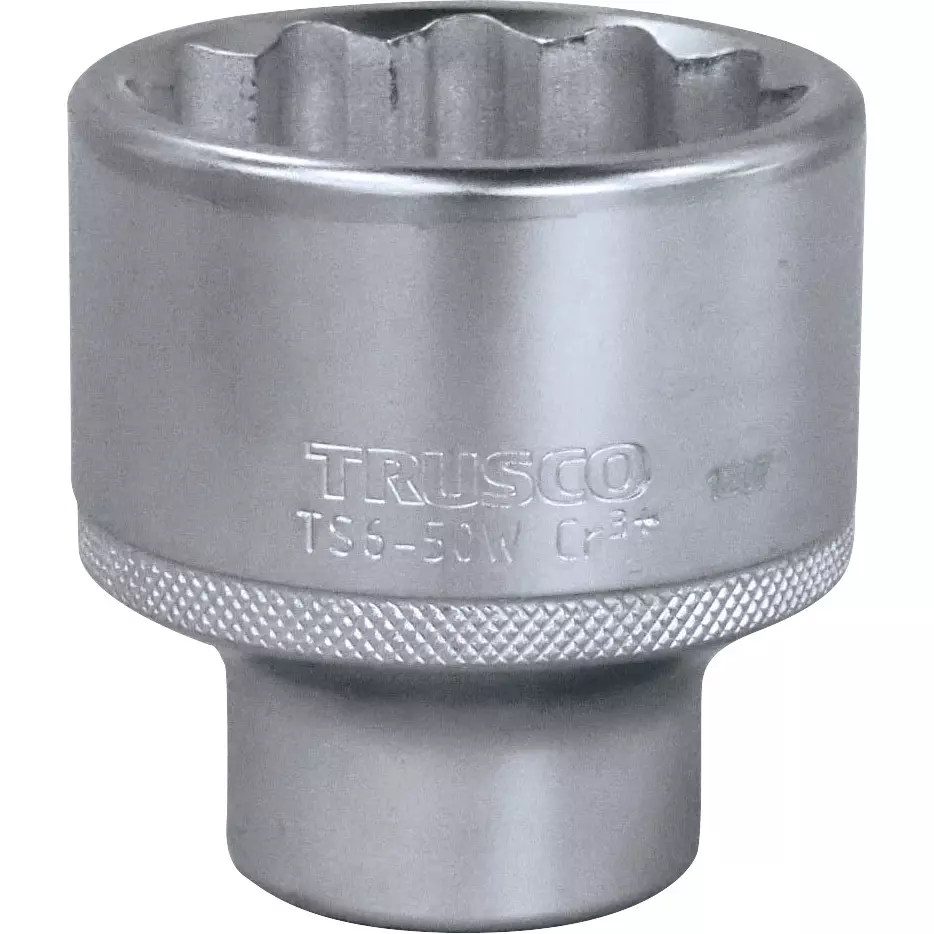 TRUSCO Socket Chrome Vanadium Steel 72 mm Overall Length, TS6-50W