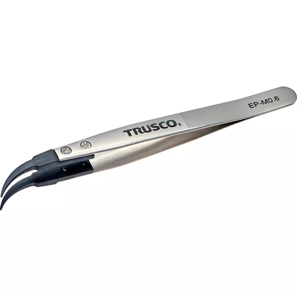 TRUSCO ESD Tip Tweezer 130 mm Overall Length, EP-M0.6