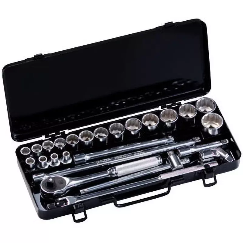 Super Tool Socket Wrench Set 9.5 mm Square Drive, N318S (Pack of 25 Pcs)