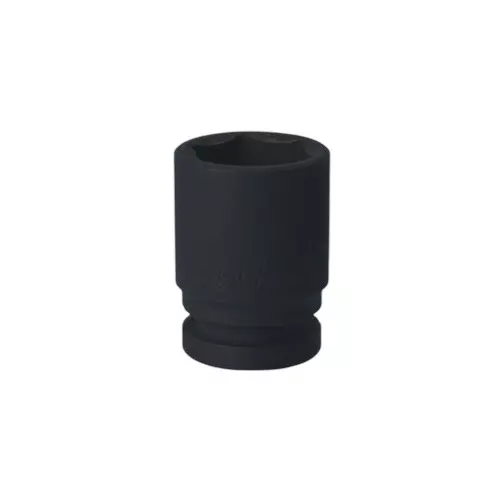 Blue-Point 1/2 inch (12.7 mm) Drive Shallow Impact Socket 6 Points Black Color Heat Treated Metal Body and Size 29 mm, BLPSMIM1229
