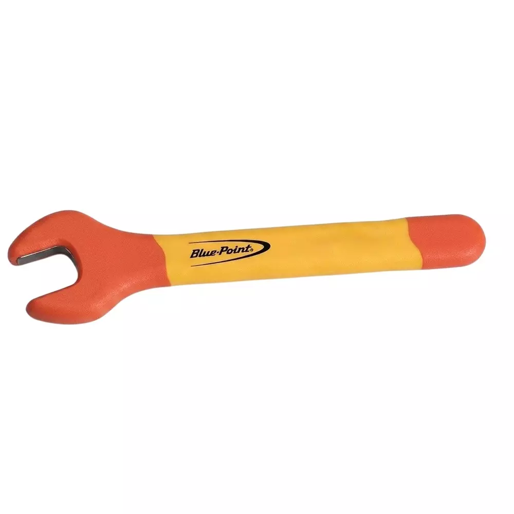 Blue-Point Insulated Open End Wrench Size 10 mm Length 110 mm Red & Yellow Color and 10000 V Withstanding Voltage, BLPISDOE10