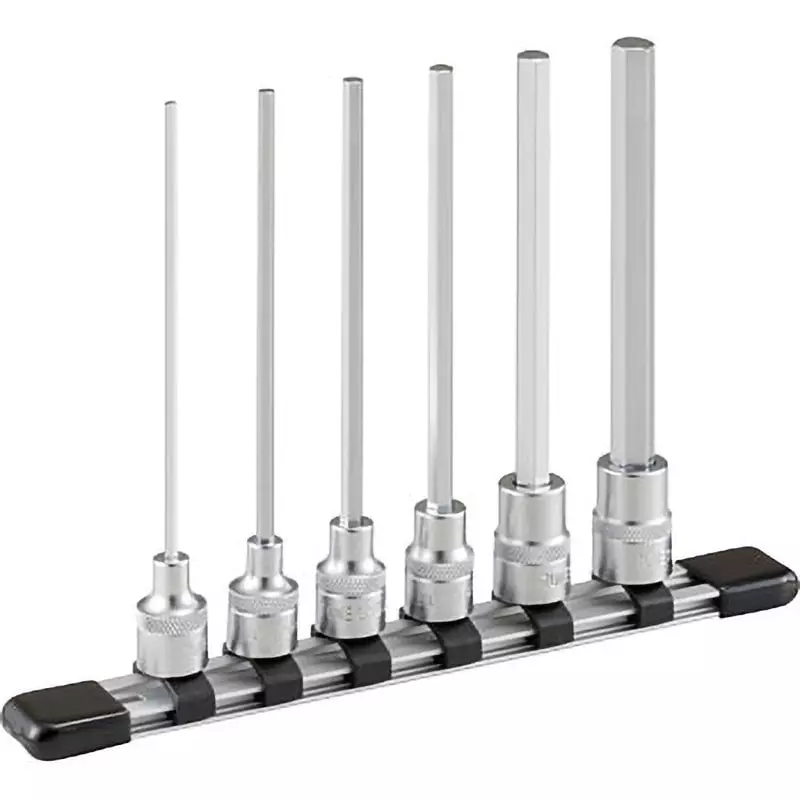 TONE Super Long Hexagon Socket Set With Holder 9.5 mm, HH306LL