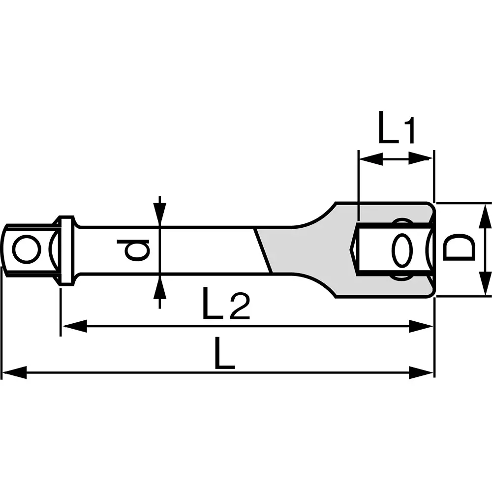 TONE Extension Bar Structural steel 12.7 mm, 320