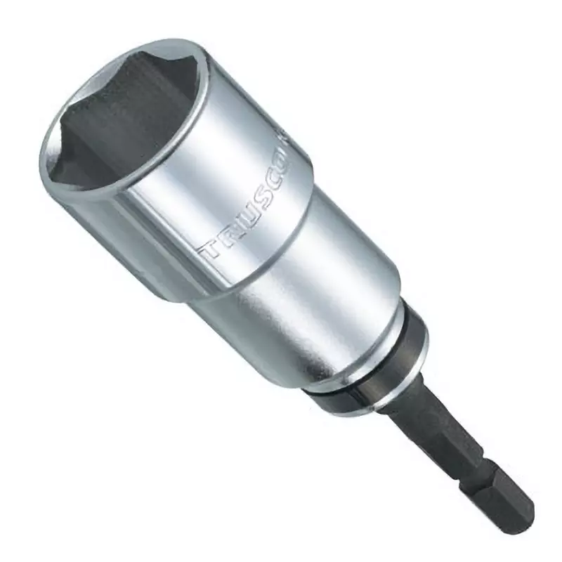 TRUSCO Electric Screwdriver Socket 6.35 mm Shank Dia, TEUF-24