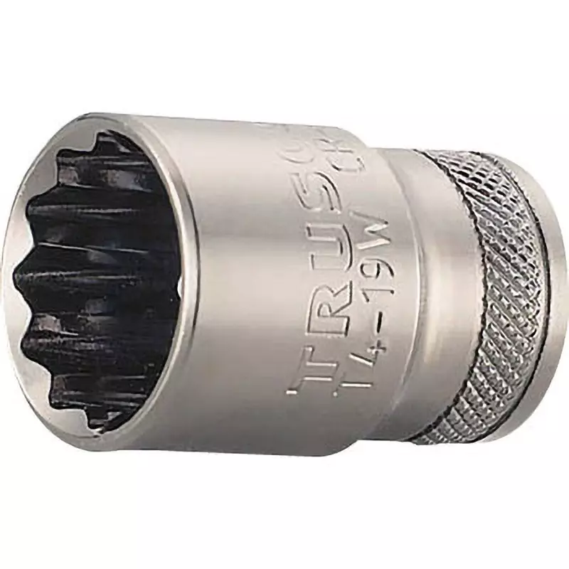 TRUSCO 12-Sided Socket Chromium Vanadium Steel, T4-18W