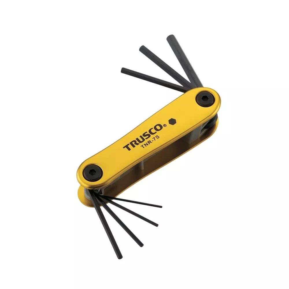 TRUSCO Hex Bar Wrench Set Hexagonal Tip, TNR7S (Pack of 7 Pcs)