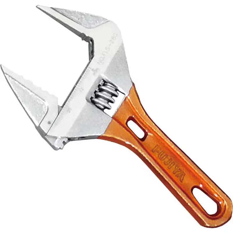 FUJIYA Light Short Monkey Wrench 28 mm Maximum Jaw Opening, FLS-28G-F