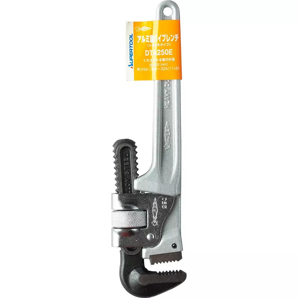 Super Tool Pipe Wrench 250 mm Overall Length, DTA250E