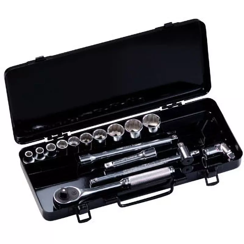 Super Tool Socket Wrench Set 9.5 mm Square Drive, N310S (Pack of 15 Pcs)