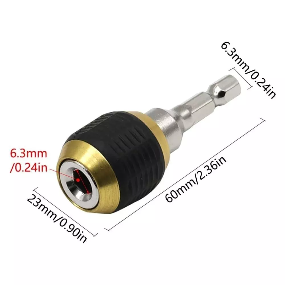 generic-self-locking-drill-bit-holder-60-mm-and-635-mm-14-inch-hex-shank-extension-rod-quick-release-chuck-adapter-for-power-drill-tool