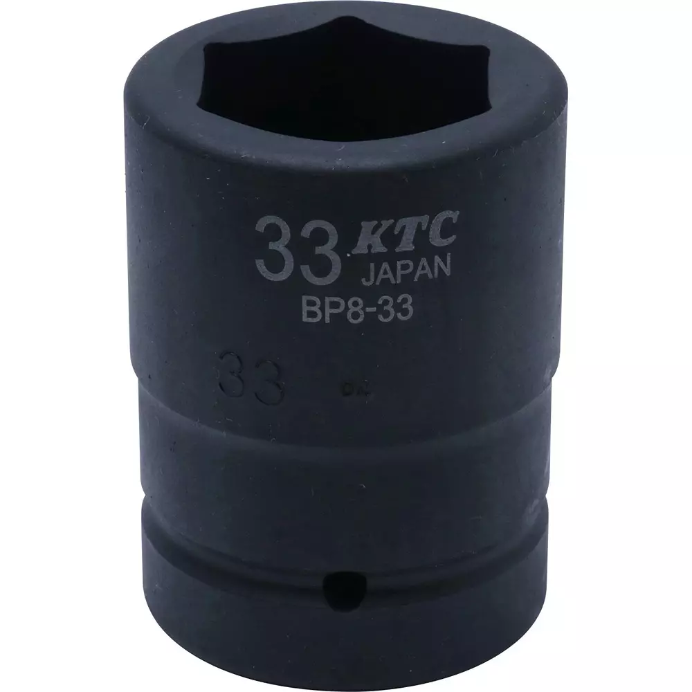 Ktc Impact Wrench Socket with Pin and Ring 25.4 mm Sq. Drive, BP8-33P