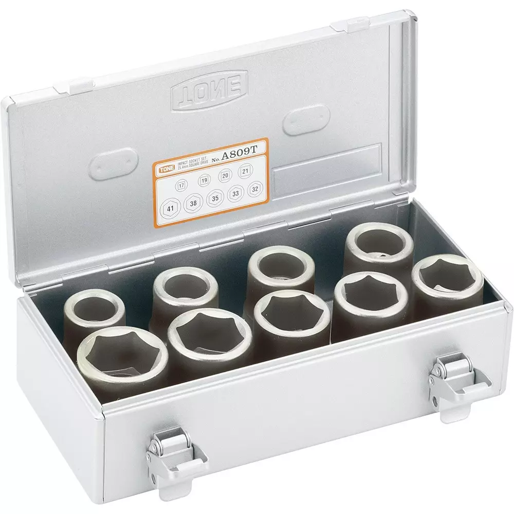 TONE Impact Socket Set For Wheel Nuts 25.4 mm, A809T