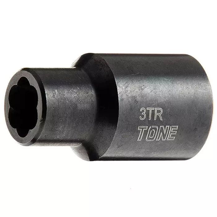 TONE Tornado Socket 9.5 mm Square Drive and 8 mm Width Across Flats S, HP3TR-08
