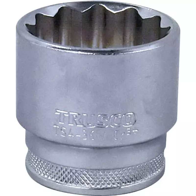 TRUSCO Socket Chrome Vanadium Steel 46 mm Overall Length, TS4-36W