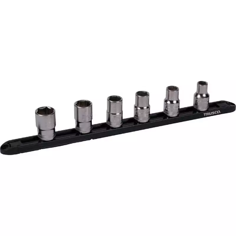 TRUSCO Socket Set Chrome Vanadium Steel, TS4-S-6S