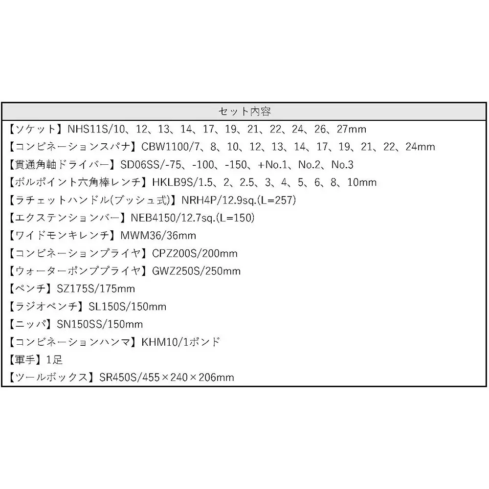 super-tool-standard-tool-set-s6500n