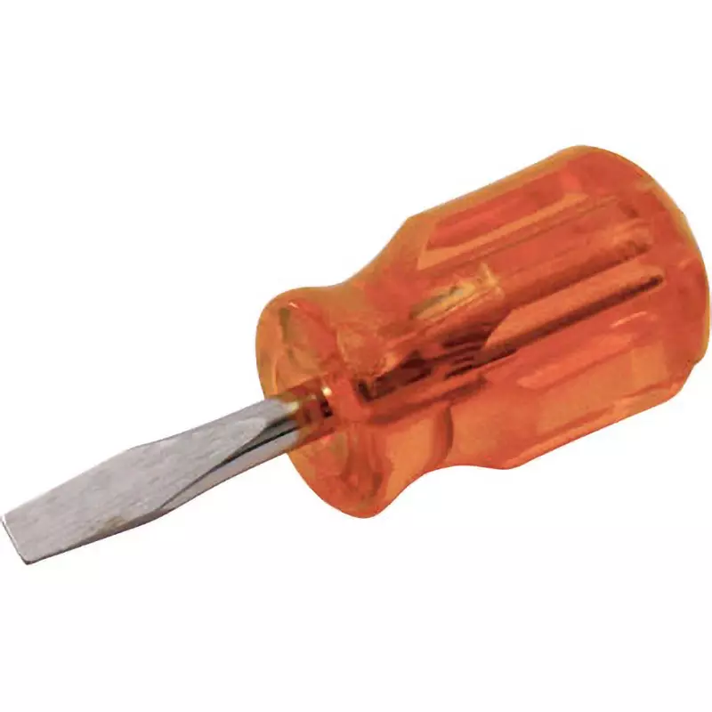 TRUSCO Stubby Screwdriver Minus Tip, TSD-638