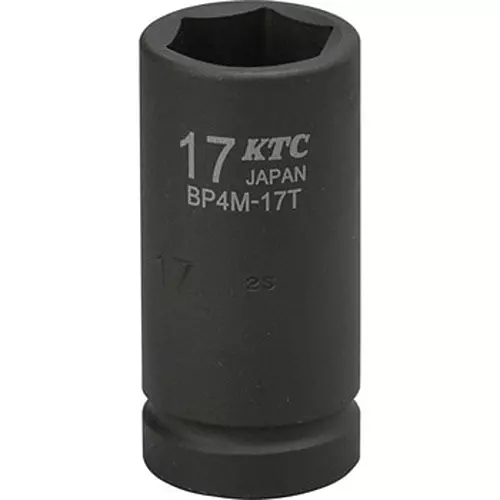 Ktc Semi-Deep Impact Socket 52 mm OL 12.7 mm Sq. Drive, BP4M-17T