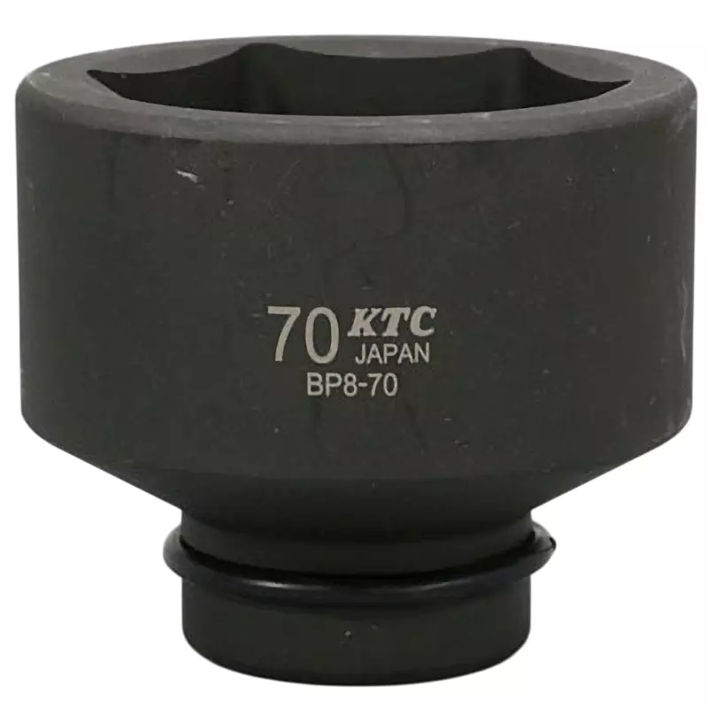 Ktc Impact Wrench Socket with Pin and Ring 25.4 mm Sq. Drive, BP8-70P